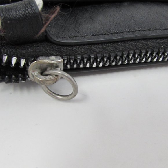 CALVIN KLEIN BLACK  STRESSED FAUX LEATHER SHOULDER / CROSSBODY BAG! - Picture 4 of 8